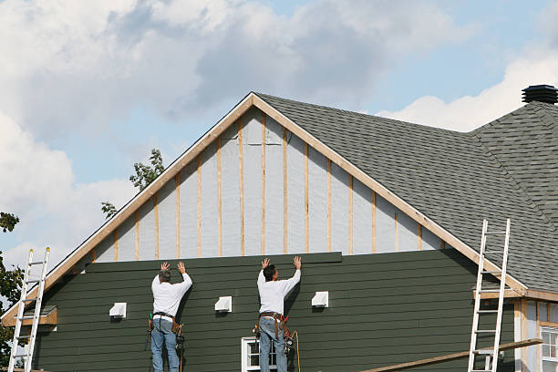 Professional Emergency Siding Repair technician working in Cross Junction, VA